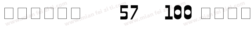数字点阵字体 ddN57AA100字体转换